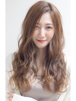 ロンドプランタン 恵比寿(Lond Printemps) 大人可愛いミックスウェーブロングヘア/フォギーベージュ