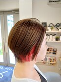 ☆大人美髪ショートグラデーションボブ&インナーカラー☆