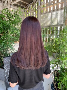 ラコスタ(LaCosTa) ナチュラルグラデーションアッシュピンクストレートワンカール