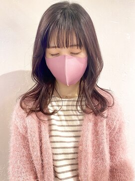 ココロクレド(COCOLO credo) ふんわりエアリーヘア × ピンクブラウン