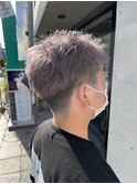 メンズショート×ハイトーンシルバー 【die-Schere Note】