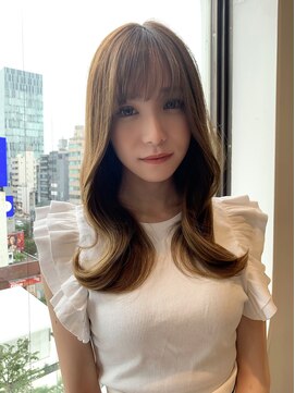 オリンテ バイ レシッド 表参道(orente by rcid) 韓国顔周りくびれヘアワンカール×髪質改善ミルクティーアッシュ