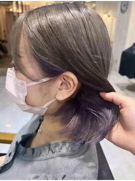 シエル 千葉店(CIEL) *グレージュ×ラベンダーインナーカラー