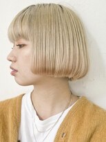 ソーコ 渋谷(SOCO) ブロンドベージュブリーチオンカラーケアブリーチ髪質改善ボブ