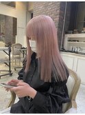 【原宿エイチ】春のイメチェン ピンクベージュ シアピンク