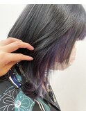イヤリングバイオレット
