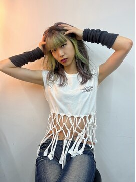 アル 心斎橋(alu) オリーブグレー/ツヤ髪スタイル/小顔に見せるヘア