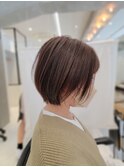 ☆質感と量感にこだわってつくる丸みショートボブ