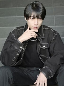 エムスラッシュ ソル センター南(M.SLASH SOL) シースルーバング/韓国風マッシュ/黒髪/縮毛矯正/SOLセンター南