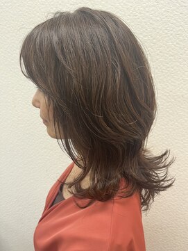 ミーツ 牧港店(mits) ミディアムレイヤー　パーマ