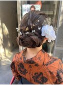 卒業式ヘアセット