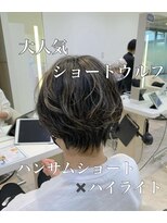 ケンジ 平塚 アネッタ(KENJE annetta)&nbsp;ショートウルフハイライト