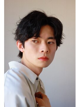 メンズカット バイ ソイクフ(メンズカット by SOY-KUFU) MEN’SHAIRセンターパートナチュラルマッシュヘア