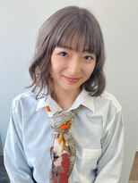 ビューティービースト 新宿店(beauty:beast) シルバー×ミルクティー×ボブ