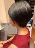 くびれショート/前髪短め/30代/40代/50代/エイジレス