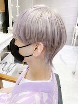 デイズ(days)&nbsp;ウルフショート/ホワイトグレーベージュ/耳掛け/ツーブロック