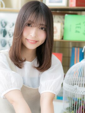 カバーヘア ブリス 川口(COVER HAIR bliss) 大人かわいいシースルーバング艶感ストレートc5川口20代30代40代