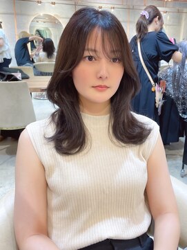 ロンド エスポワール 錦糸町(Lond espoir) ウェーブミディアムメルティカラー×レイヤーカット韓国[錦糸町]
