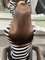 キング(K!ng) 縮毛矯正髪質改善ハイライトレイヤーカット楠葉美容室エクステ