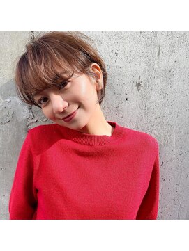 ランド(Land.) 面長解消《20代30代》流せる前髪/くびれショート/耳掛けショート