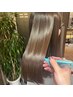 【悩めるクセ…扱いやすく、ツヤサラへ】カット＆縮毛ストレート