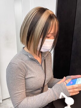 ギークス(GEEKS) 【GEEKS渋谷】レイヤーボブ/デザインカラー/夏カラー/ローライト