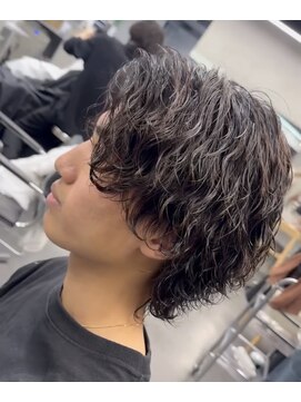 フィフスパーク(fifth PARK) 渋谷波巻きスパイラルパーマメンズボブウルフカットサーフカール