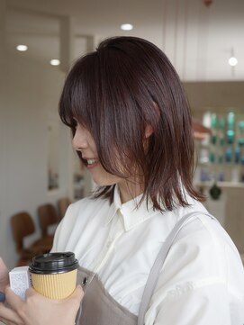 ニュイ(NUIT) レイヤーカット髪質改善トリートメントハイライトミニボブ