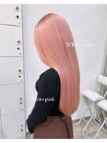 インク サカエ(inq sakae)&nbsp;艶髪ロング/ペールホワイトピンク