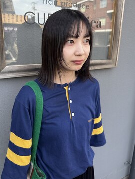 キュオンシア(CUEON. ciea) 切りっぱなし×フェイスレイヤー