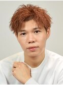 スパイキーショートツイストアップバングピンパーマｎ