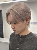 池袋ブリーチハイトーンカラーブロンドデザインカラーシルバー