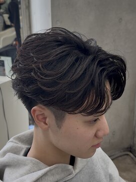 エデアンホンテン メンズサロン(EDEAN 本店 （旧：EDEAN 上通）) フェザーショートフェザーパーマセンターパート熊本メンズパーマ