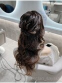 ハーフアップ/心斎橋ヘアセット
