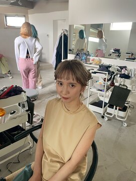  fit stand 千葉/ショートボブ/カット/パーマ/ダブルカラー/トリートメント/縮毛矯正 イメチェン/ピンクベージュ/アンブレラカラー[千葉]