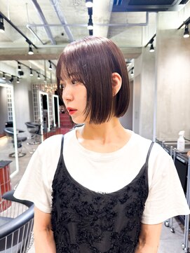 ロンド エメ 柏(Lond aimer) ミニボブレイヤー/レイヤーカット/ウォームベージュ/顔周り/柏柏