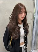 顔周りレイヤーカット/ハッシュカット/韓国ヘア/髪質改善/天神