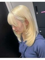 ベレーザ 渋谷(BELEZA)&nbsp;20031_ブロンド抜きっぱなしブリーチレイヤーハッシュカット