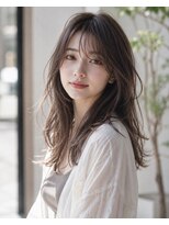 グロウ 赤羽(grow)&nbsp;ほつれウェーブ×オリーブベージ