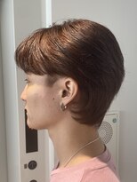 トリッカ シブヤ(TRICCA SHIBUYA)&nbsp;ブリーチなしで叶うオレンジブラウン2WAYセンターパート