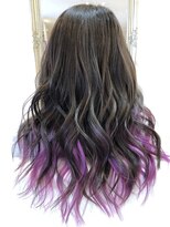 リミックス ヘアー(RE MIX HAIR)&nbsp;パープル×セクションカラー