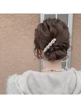 マイ ヘア デザイン 岡崎(MY hair design) ふわっとシニヨンアレンジ