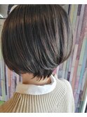丸みショート(大人女子・襟足はえ癖・毛先の束感オススメ)