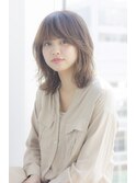寺尾拓巳　大人かわいいラベージュくびれヘアミディアムボブ