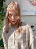 Lien☆ハイトーンシアーピンクベージュ×髪質改善トリートメント
