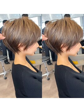 ビュー トウキョウ(VIEW TOKYO) ブリーチなしショートグレージュ/伸ばしかけショート