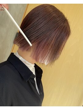 イニ 福井店(ini) 出海/インナーカラー/ピンクベージュ