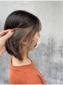 ケアブリーチ使用☆ミニボブ×インナーベージュ