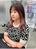ピンクイヤリングカラー/