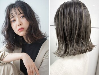 シェノン 梅田(CHAINON)の写真/黒髪・暗色でも美しい透明感◎髪の再生も同時にできるからみずみずしい質感に♪グレイカラーもお任せ下さい